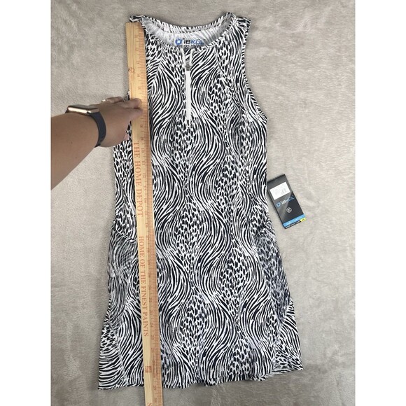 NWT IBKUL ALENA Black & White Sleeveless Mock Golf Tennis Dress Size XSmall - Picture 4 of 10